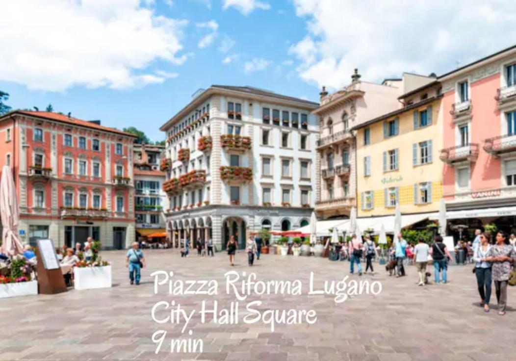 Modern Boho Style Suite In Lugano City -By Easylife Swiss Kültér fotó